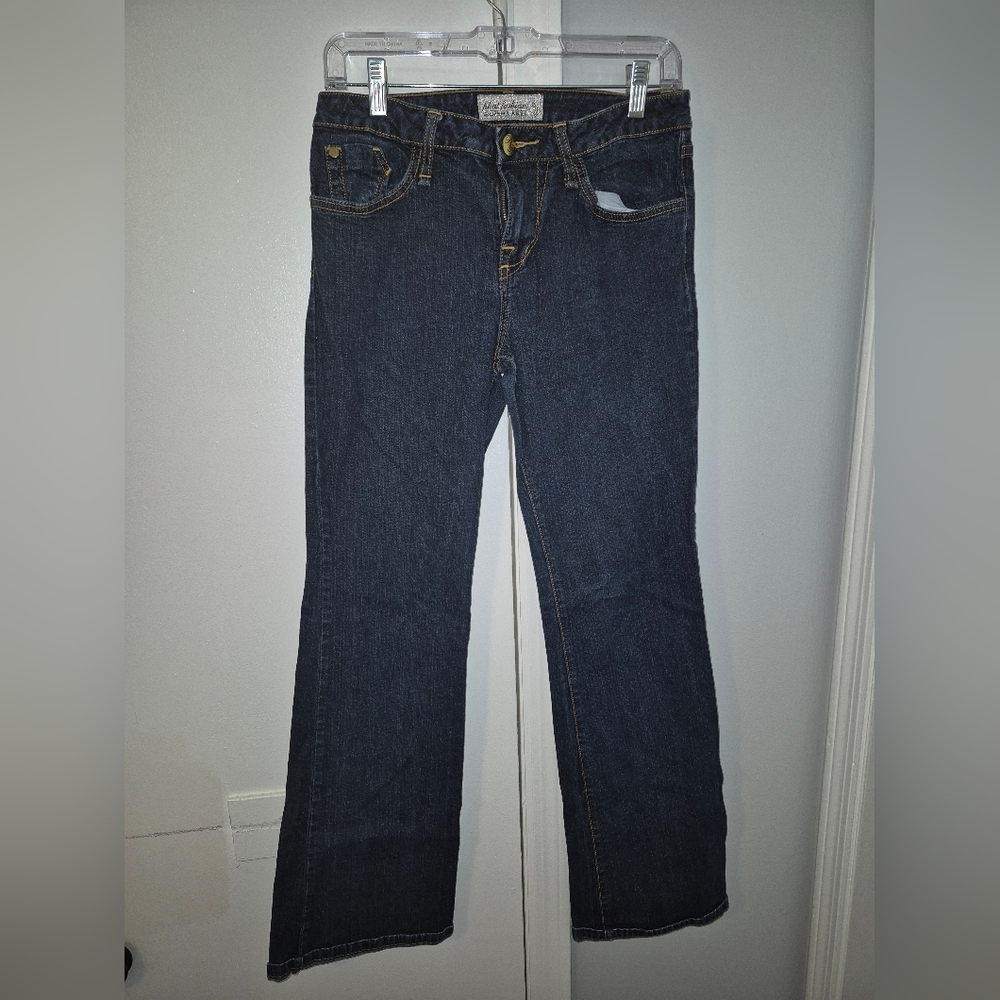 Phat Fashions Silver Label Size 9 Dark Blue Women's Bootcut Jeans